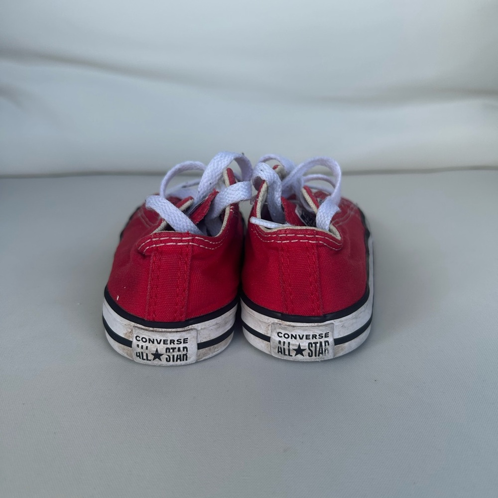 Converse Kids Red Sneakers - Picture 7 of 8